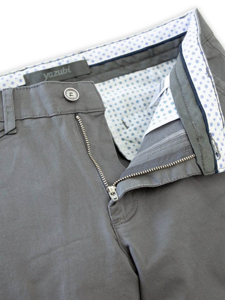 Yazubi Chino Hose Kyle in Anthrazit günstig kaufen
