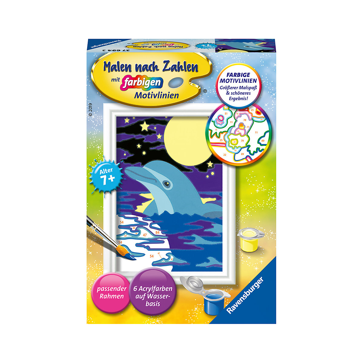 Malen nach Zahlen Kleiner Delfin