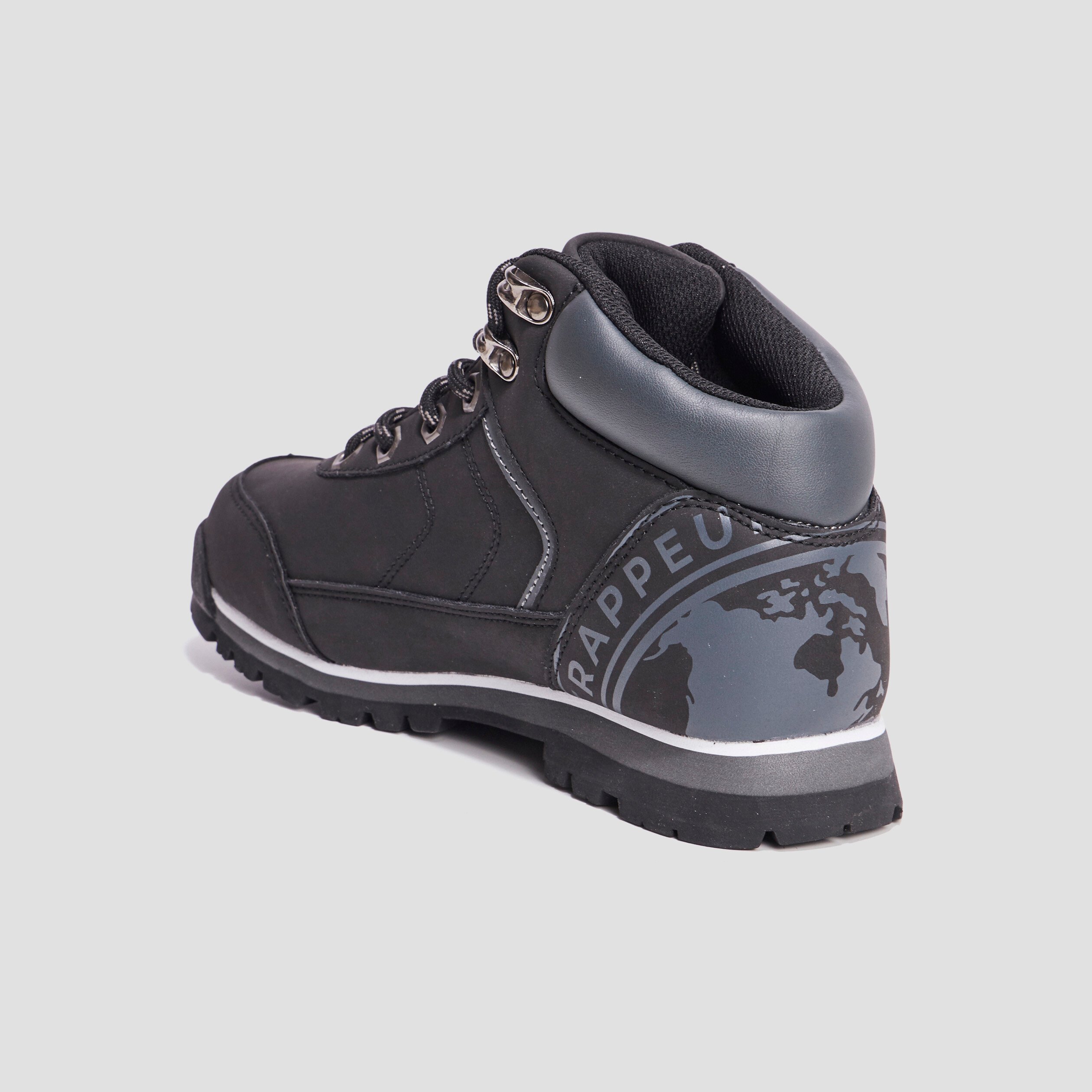 Bottines zippées lacets Trappeur Babino noir garçon | La Halle