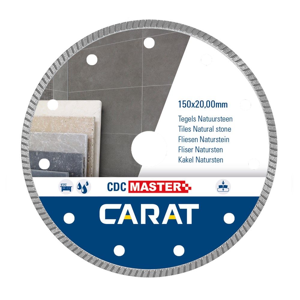 Lamă de ferăstrău diamantată Carat CDCM150200 PENTRU PLĂCI/PIATRĂ NATURALĂ CDC MASTER 150x20.0MM