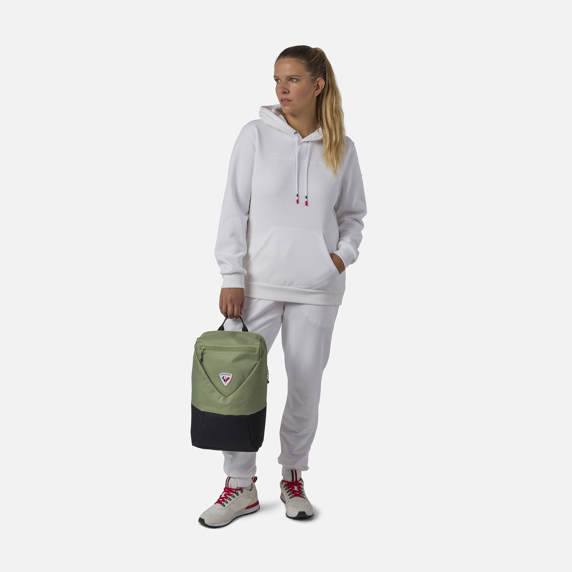 Sweat à capuche molletonné Logo Femme