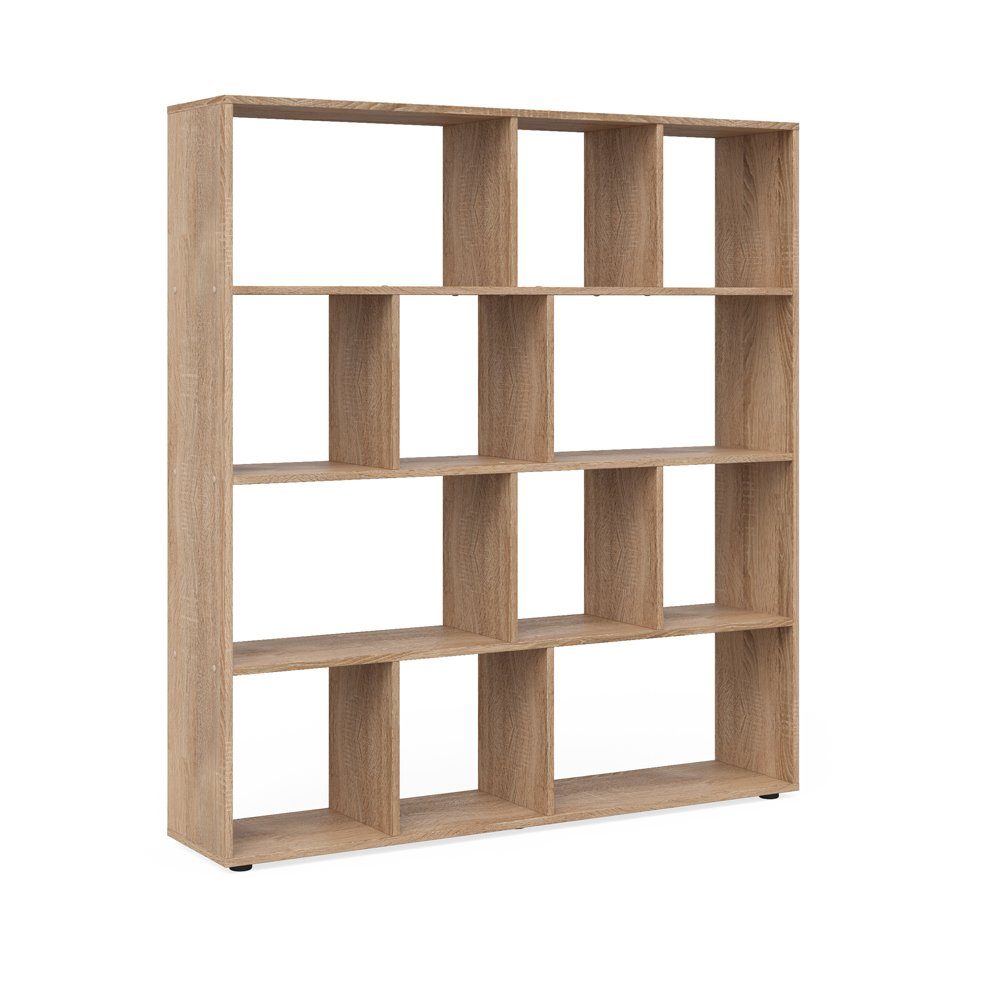 Vicco Raumteiler Bücherregal Standregal PILAR 12 Fächer Sonoma