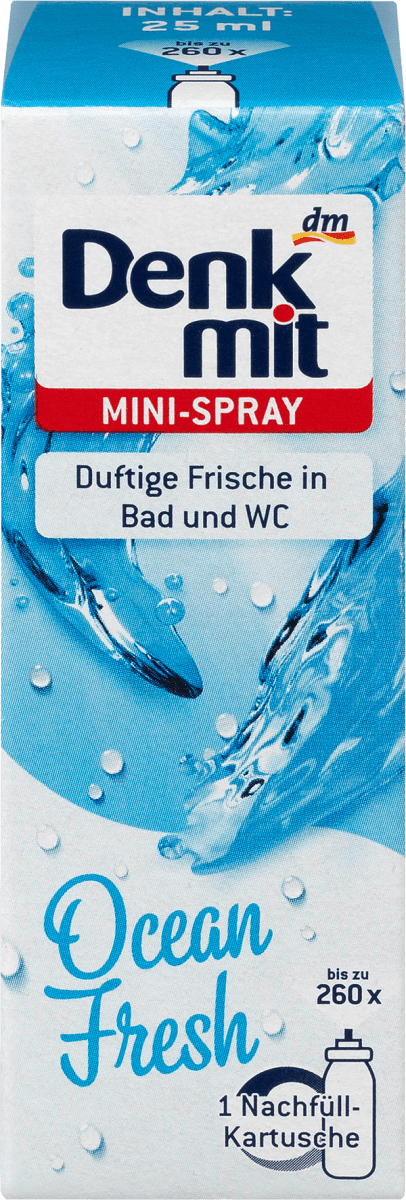 Lufterfrischer Mini-Spray Ocean Fresh Nachfüllpack, 25 ml