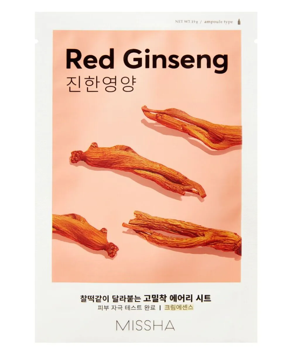 Missha Airy Fit maska za lice, crveni ginseng