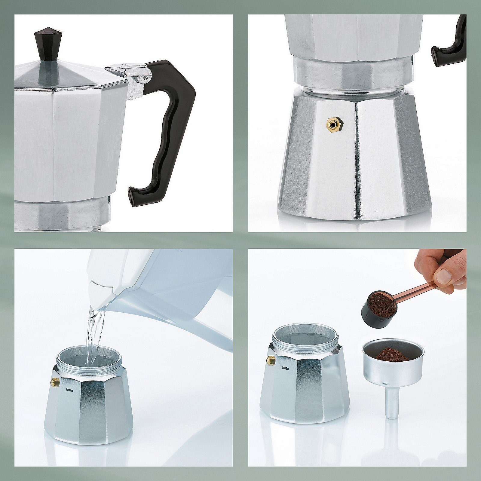kela Espressokocher Italia, für 3 Tassen