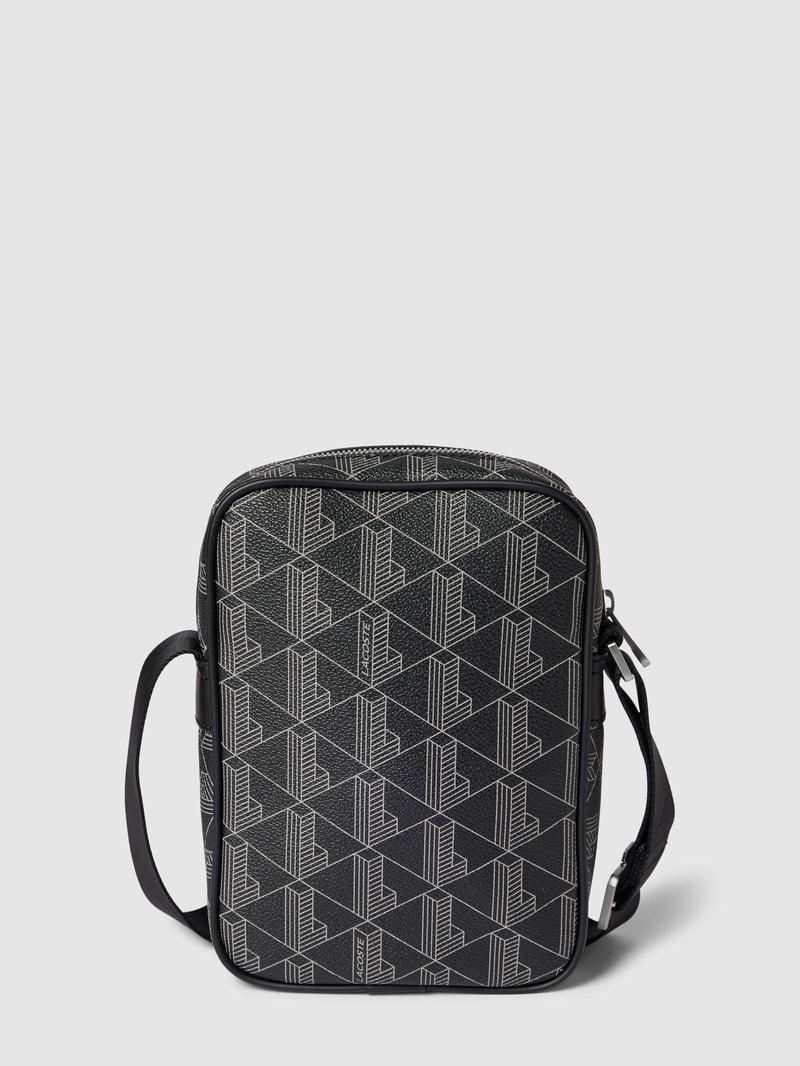 Camera Bag mit Allover-Logo-Details in schwarz
