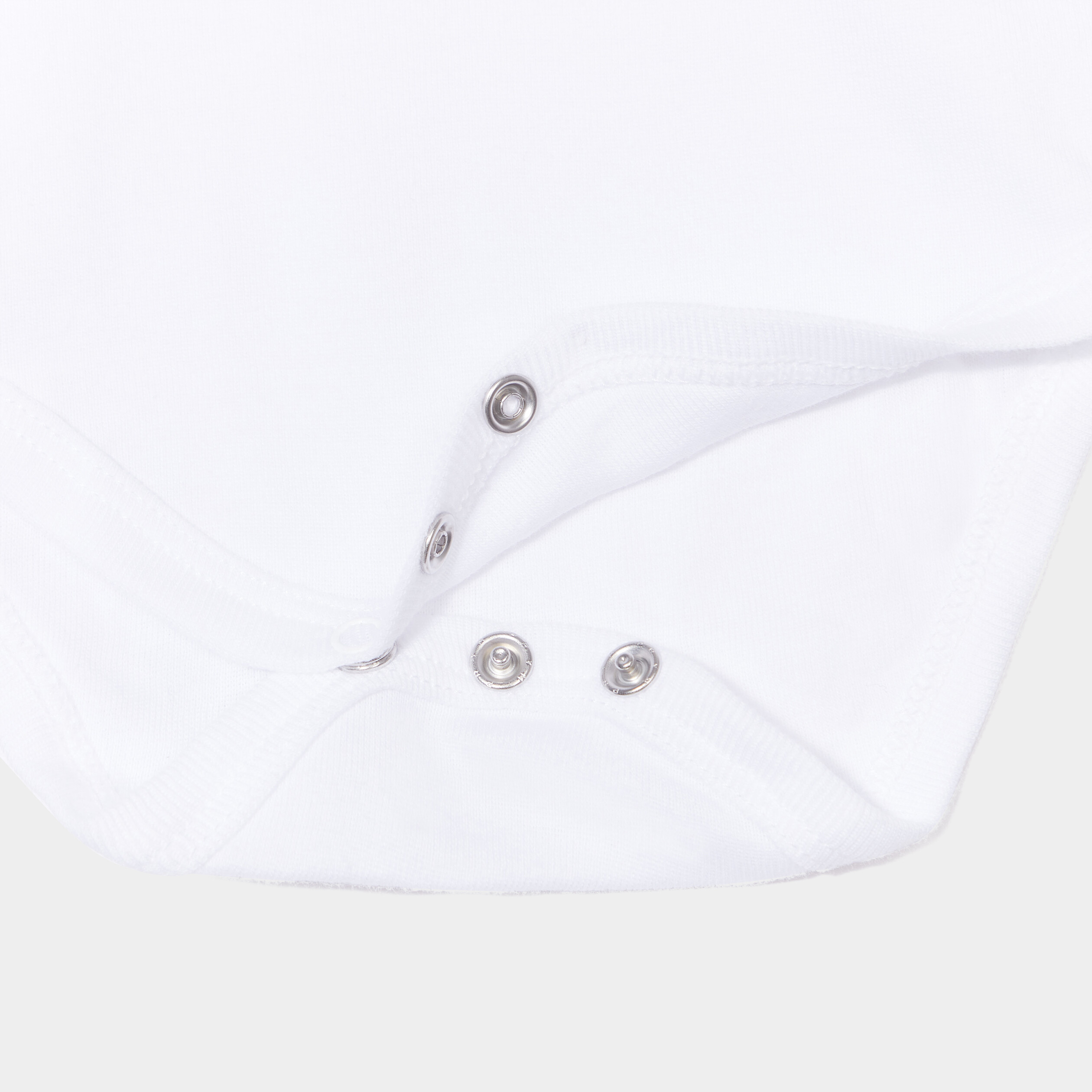 Lot 7 bodies manches longues en coton blanc mixte | La Halle
