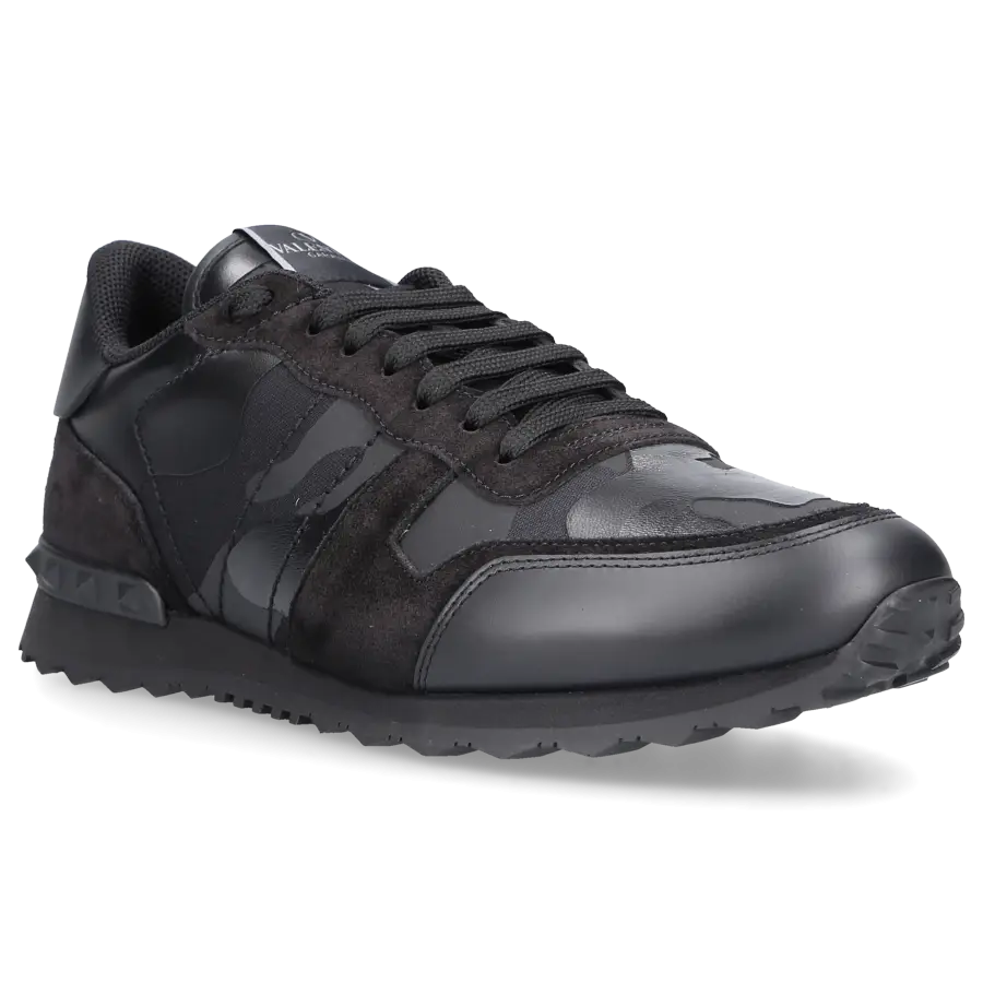 Valentino Garavani - Sneaker low ROCKRUNNER Kalbsleder - schwarz