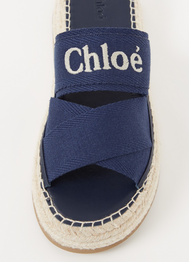 Adidași din pânză cu logo Chloé Mila