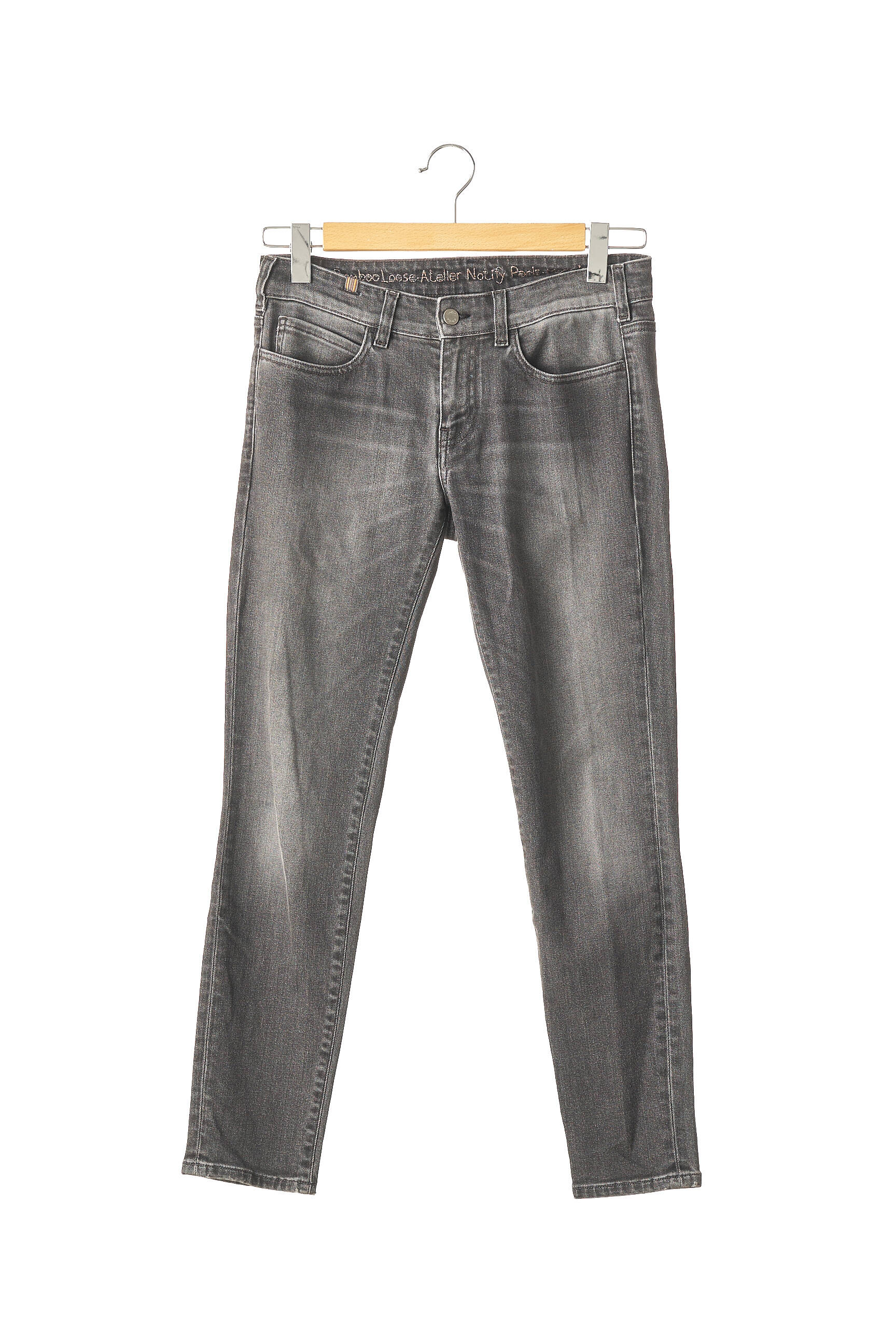 Atelier Notify Jeans Coupe Slim Femme couleur gris