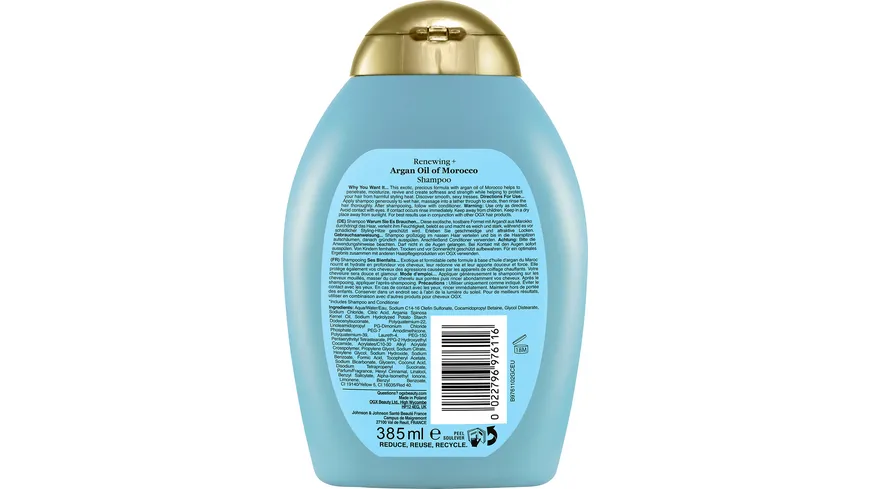 OGX renewing + argan oil of morocco SHAMPOO 385ml 385 ml