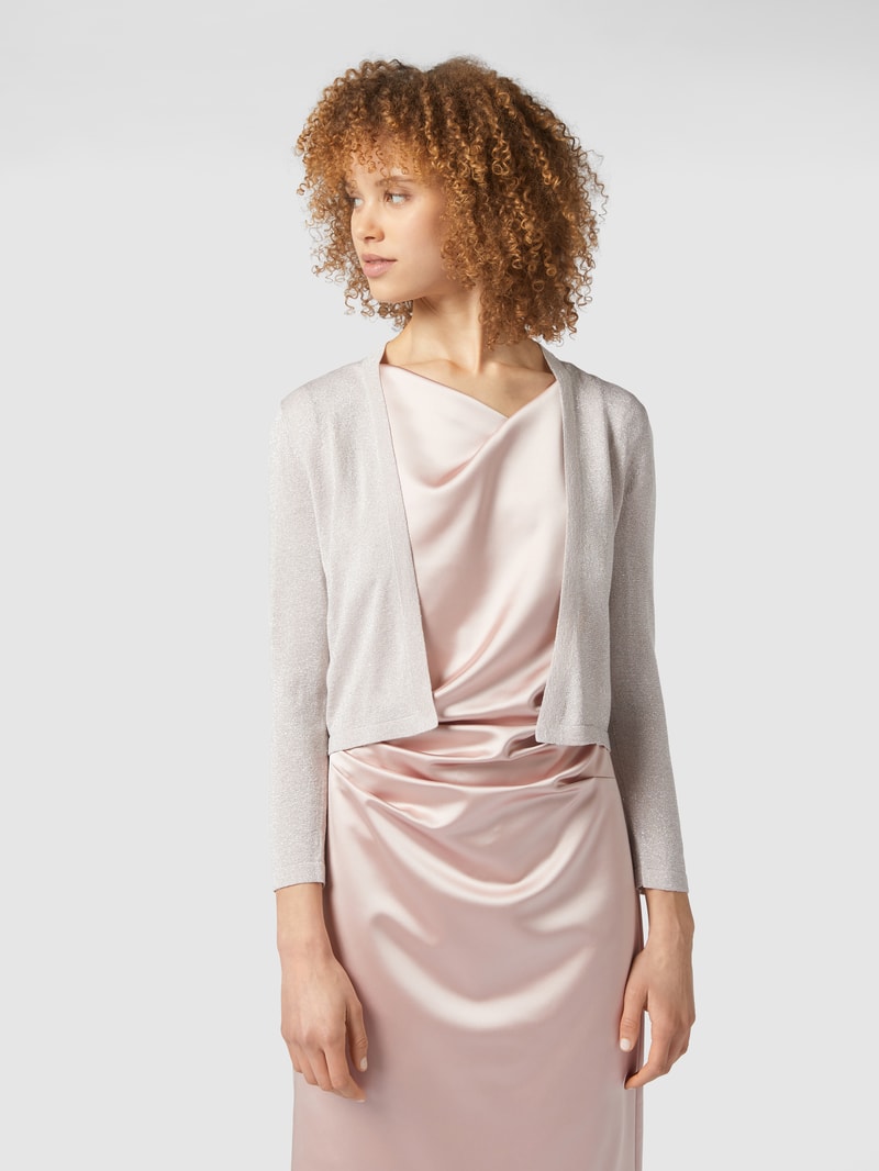 Bolero mit Effektgarn in rosa meliert