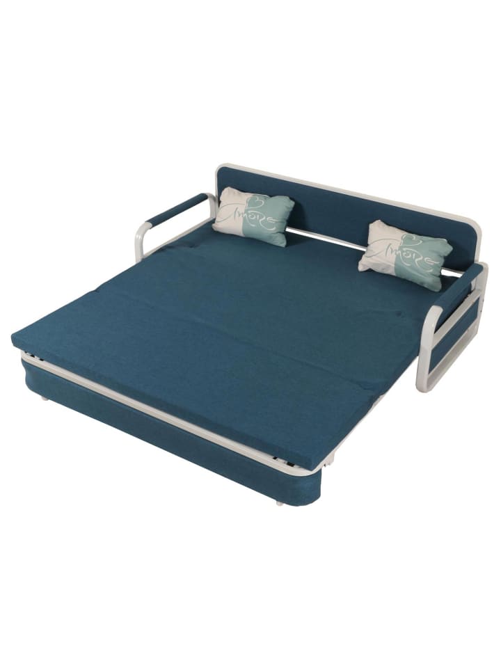 MCW Schlafsofa M83 Schlafcouch Couch Sofa, Stoff/Textil dunkelblau günstig kaufen onesize