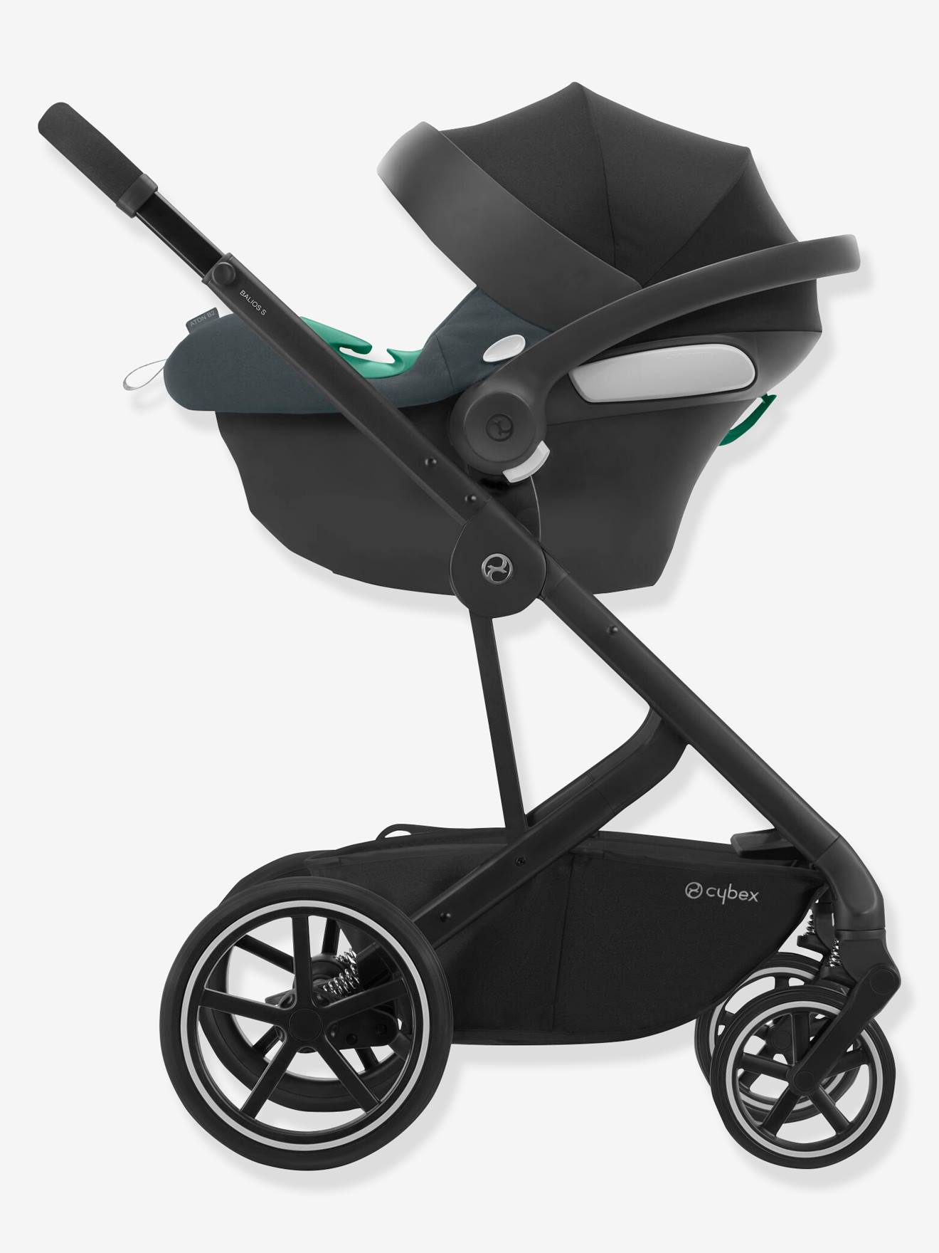 Siège-auto coque CYBEX Gold Aton B2 i-Size 45 à 87 cm, équivalence groupe 0+ gris (steel grey)