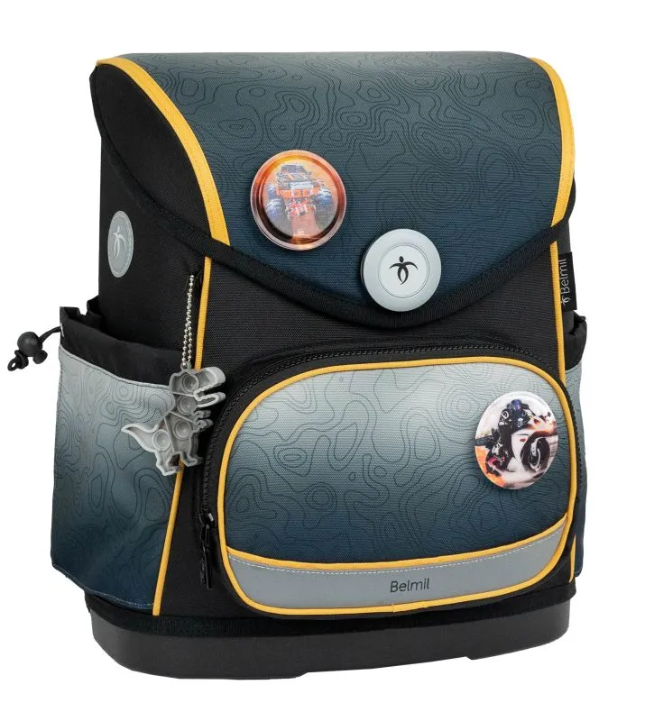 Belmil Premium Compact Plus Schulra﻿nzen-Set 5-tlg - Black Grey