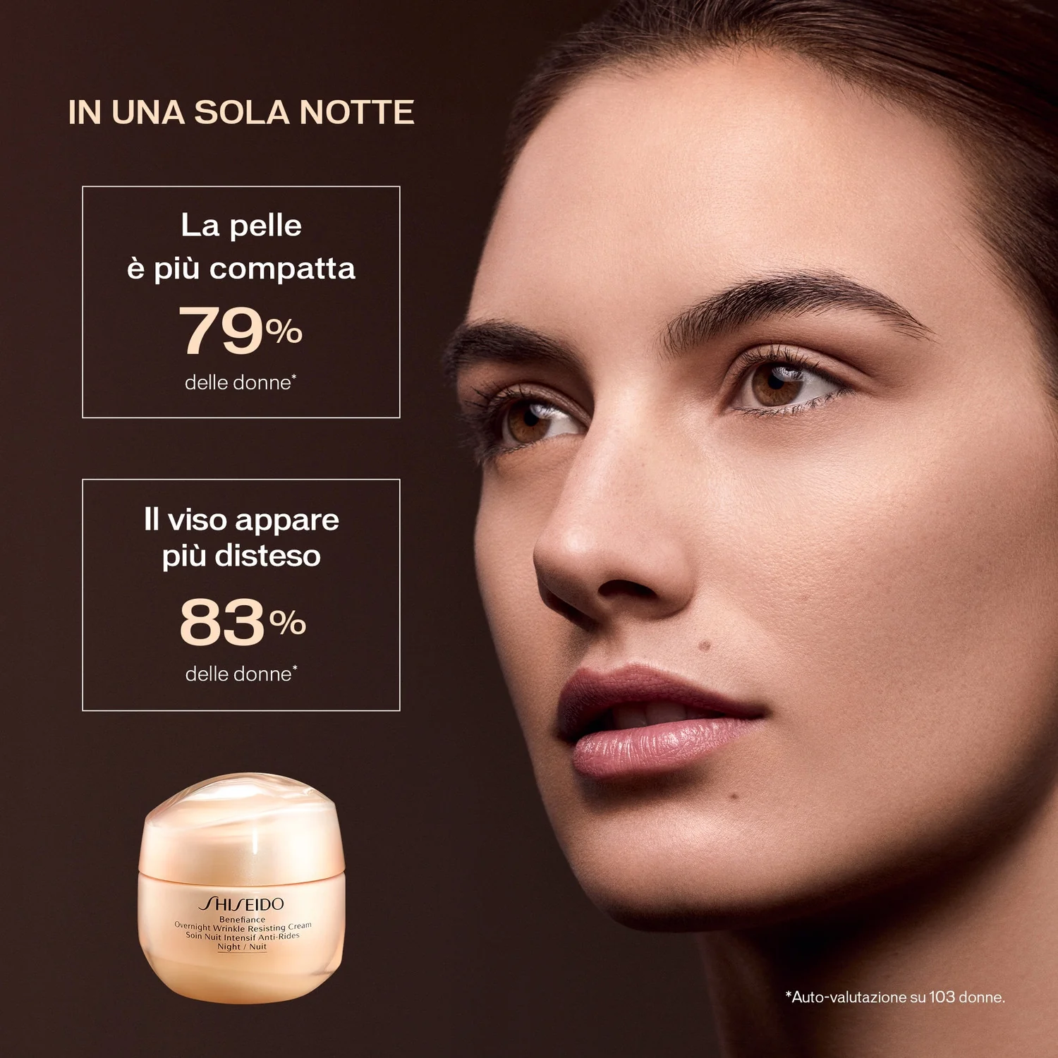 Benefiance Overnight Wrinkle Resisting Cream - Anti-rynke natbehandling, Plejende natbehandling