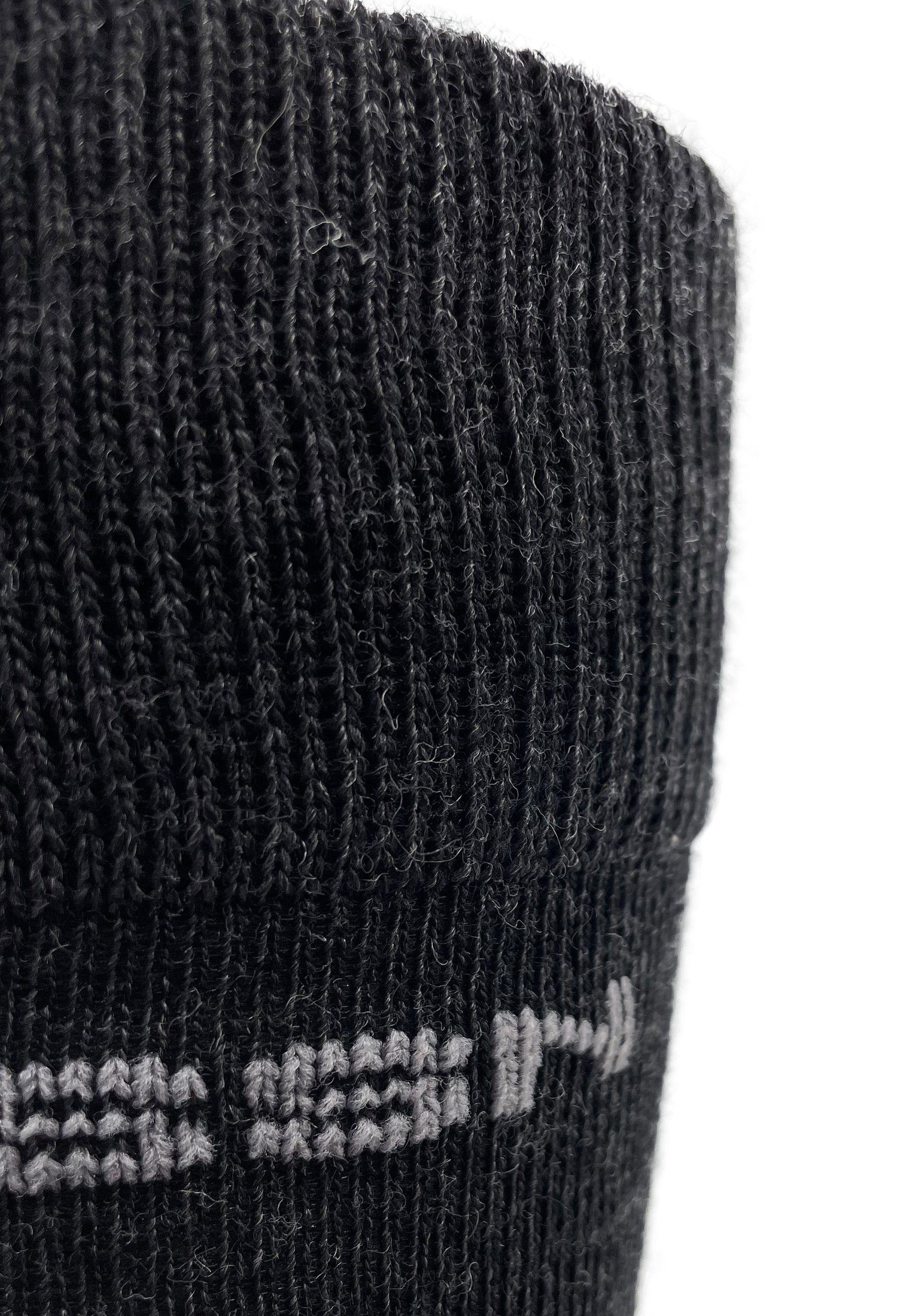 DRASSN Skisocken Fahrenberg Herren und Damen (1-Paar) aus Merino Wolle, gepolstertes und abriebfestes Schienbein-Pad