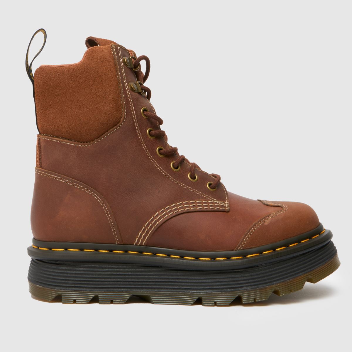 Dr Martens – Zebzag 8 – Bruna stövlar med knytband