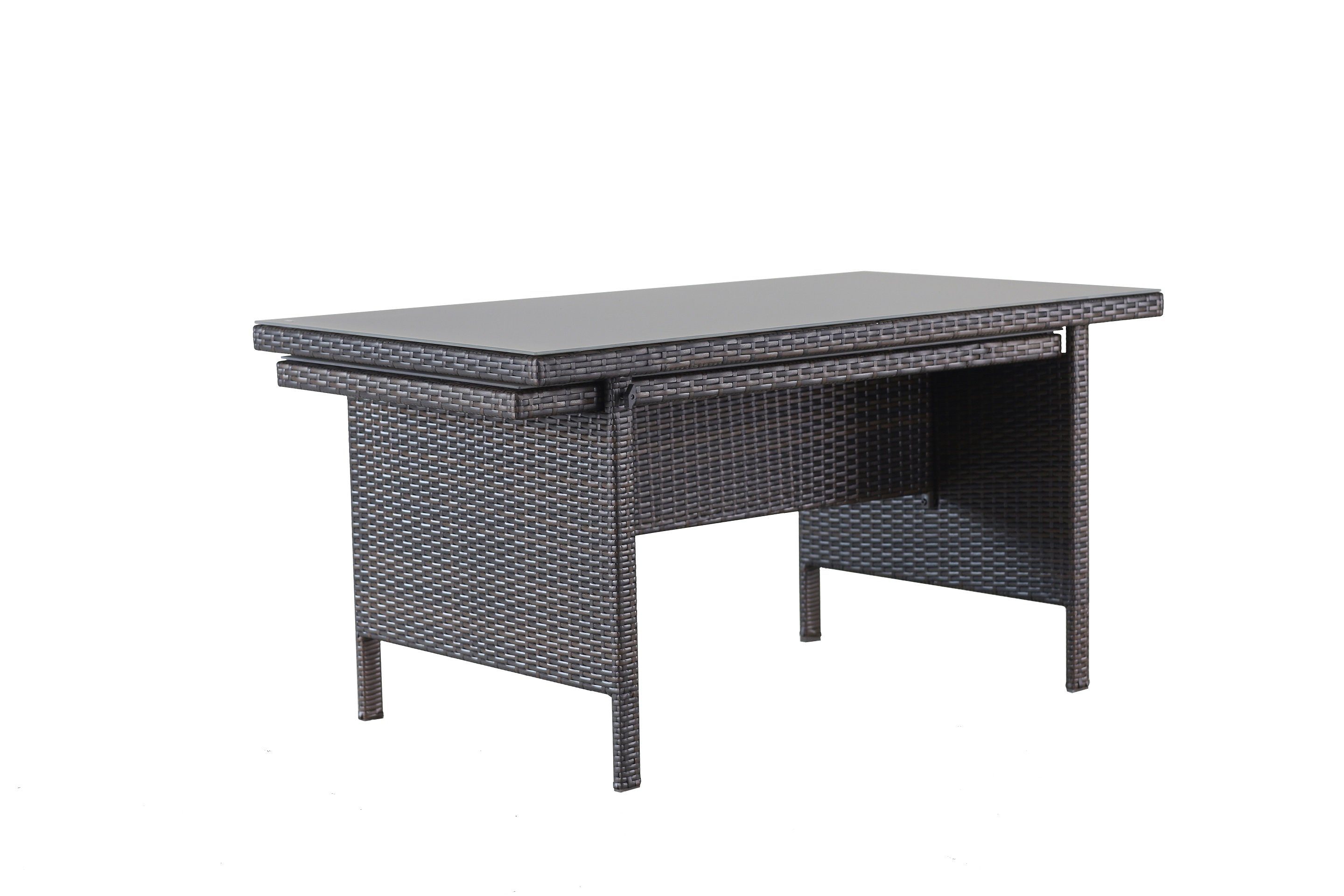 MANDALIKA Garden Gartenlounge-Set WOW Lounge braun / Polyrattan / Gartenmöbelset / Outdoor / Möbel, UV-beständig
