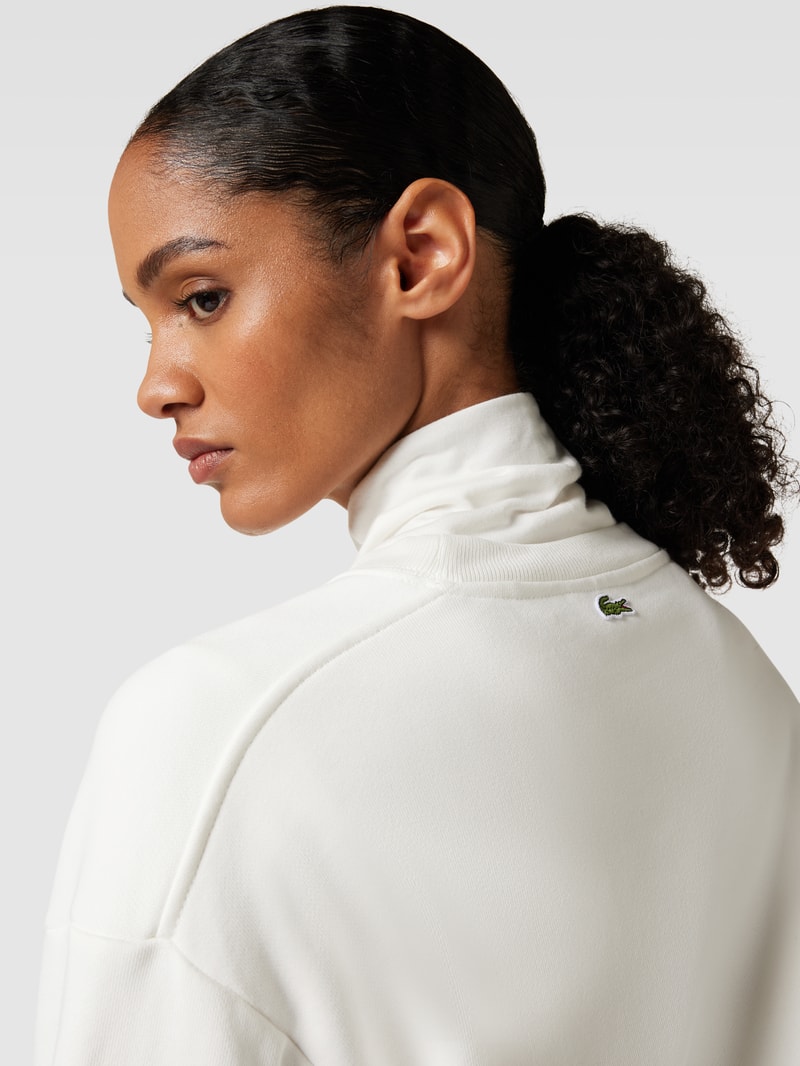 Sweatshirt mit Label-Print in offwhite