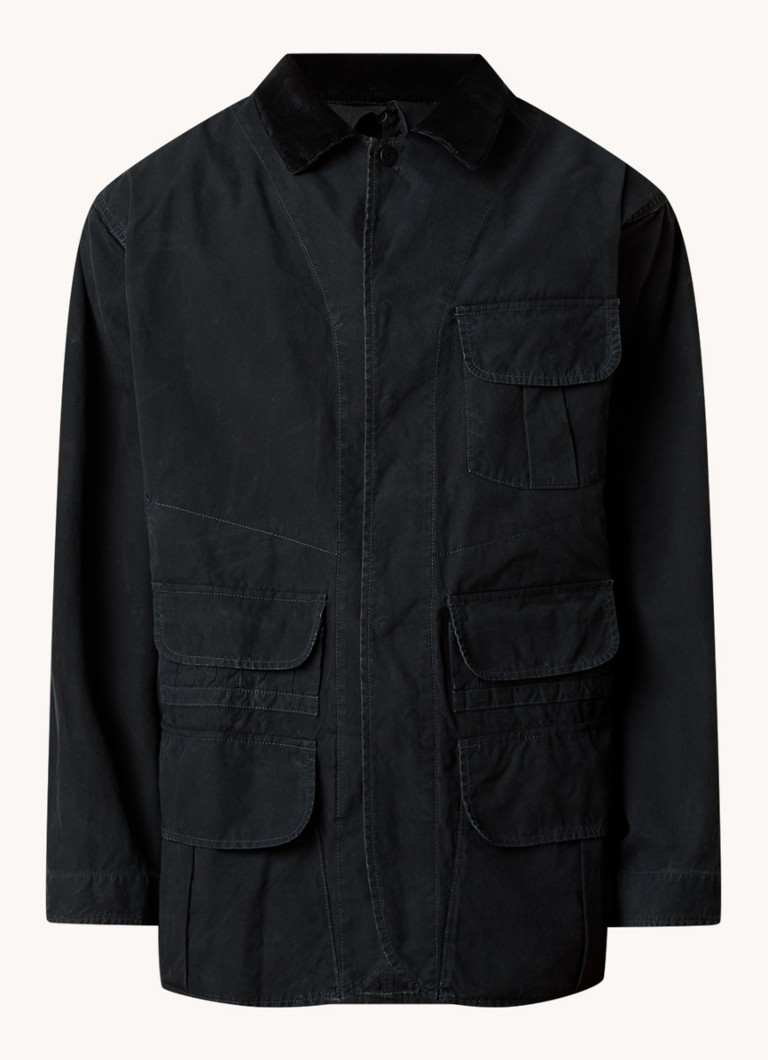 Parka Maison Margiela com bolsos no peito e com aba.