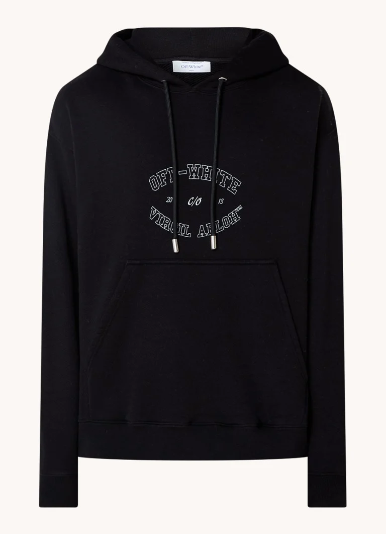 Hanorac Off-White cu imprimeu de skate logo College