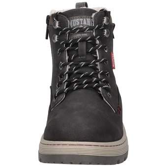 Mustang Schnür Boots in grau
