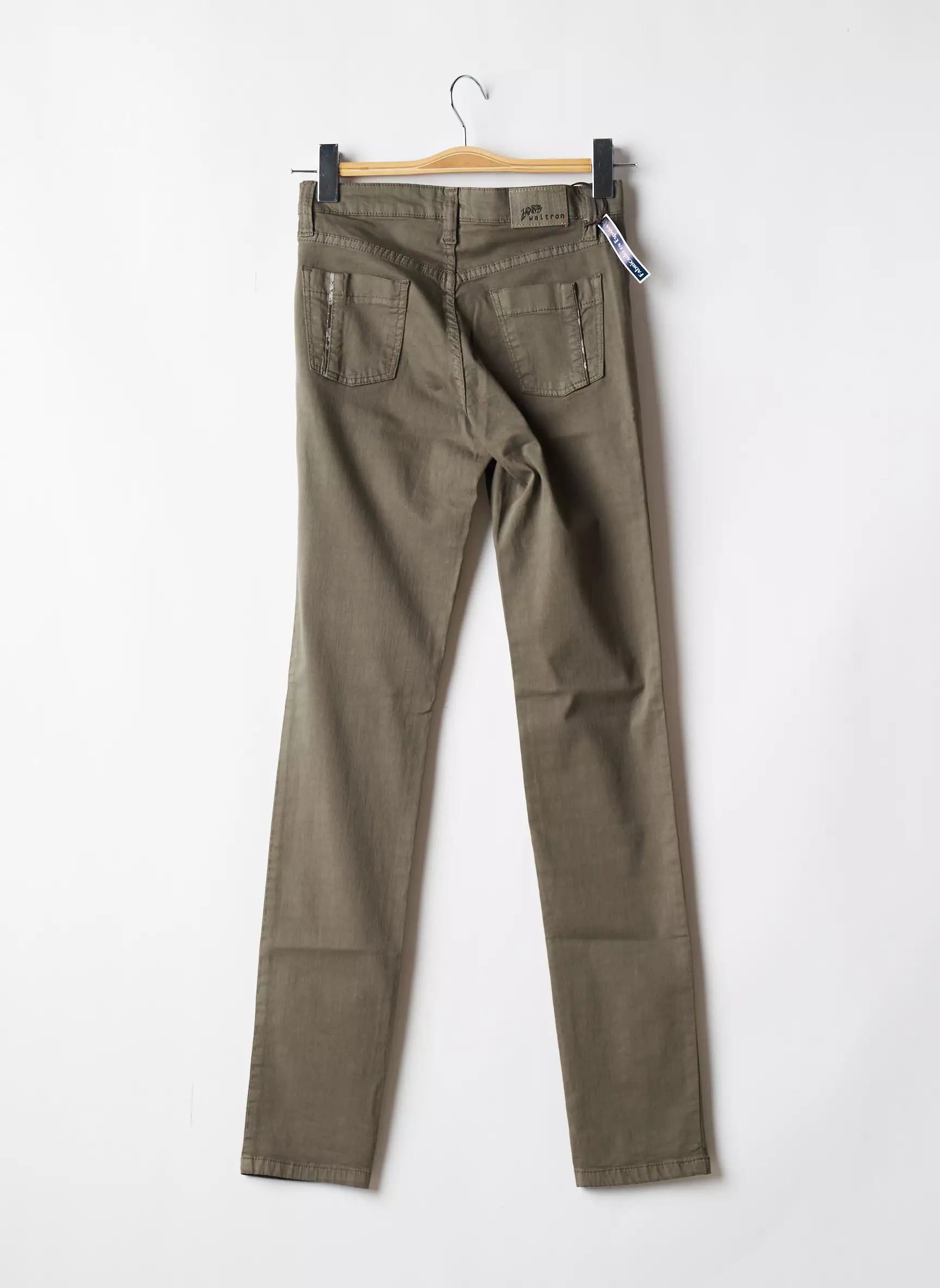 Waltron Pantalons Slim Femme couleur vert