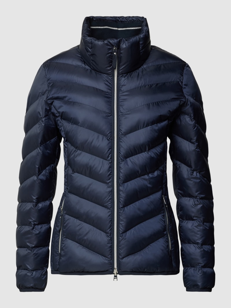Steppjacke mit Stehkragen Modell 'Bern' in marineblau
