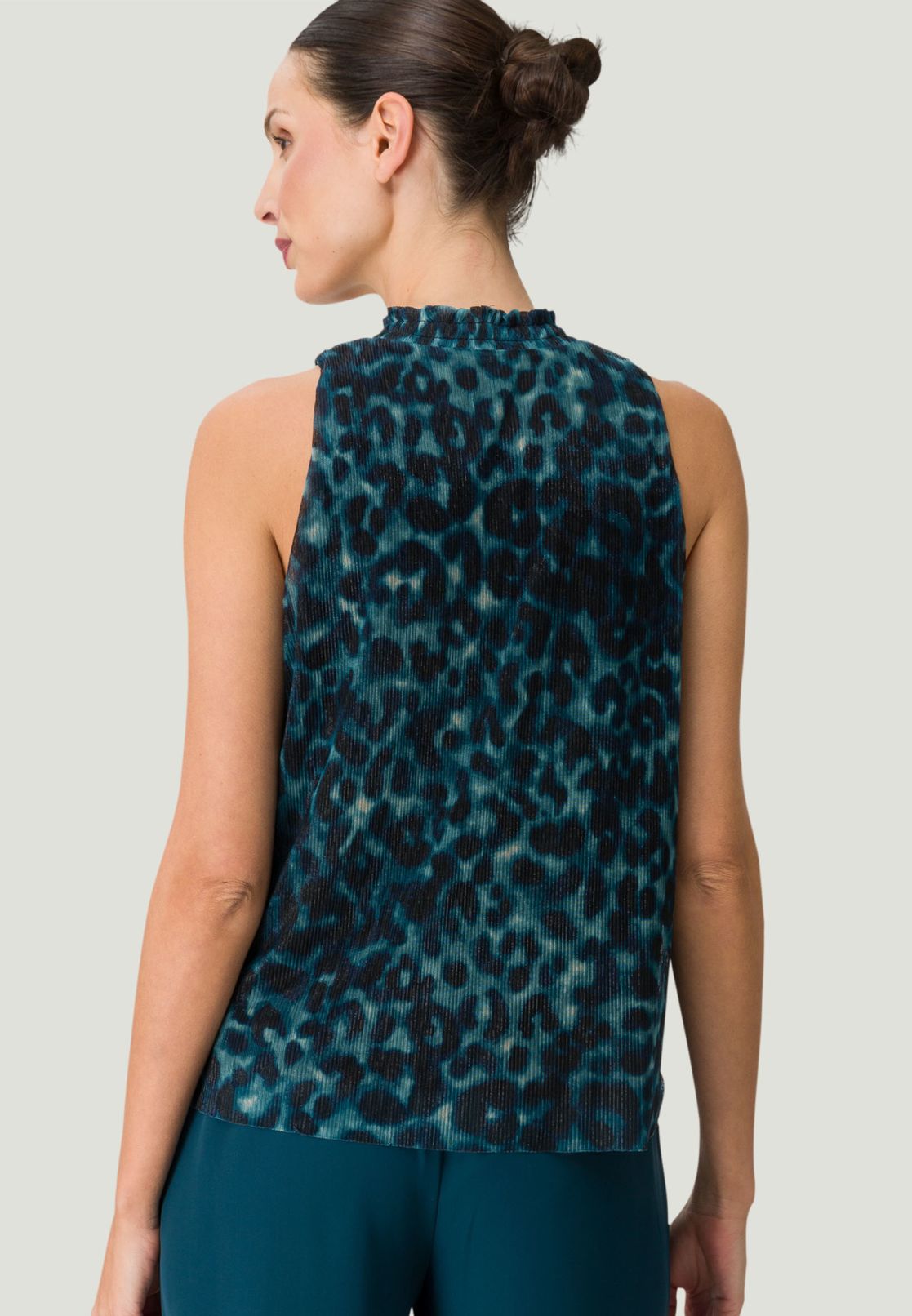 Blusentop mit Leoprint