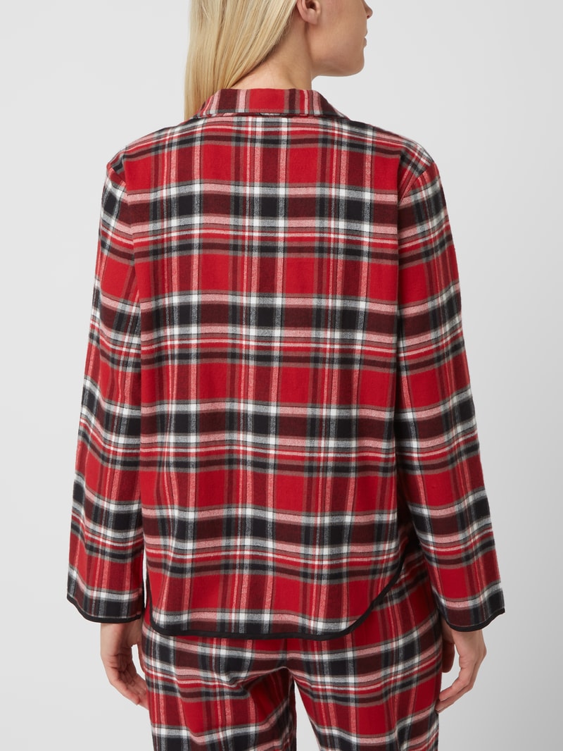 Pyjama-Oberteil aus Flanell Modell 'Windsor' in rot