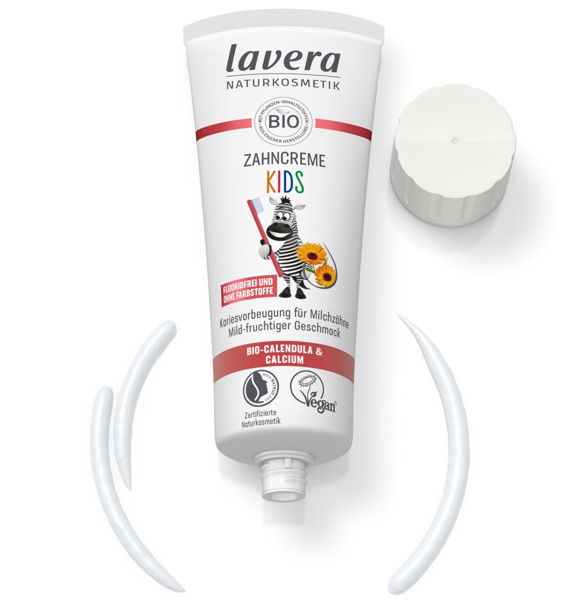 Zahnpasta Kinder, 0 bis 6 Jahre, fluoridfrei, 75 ml