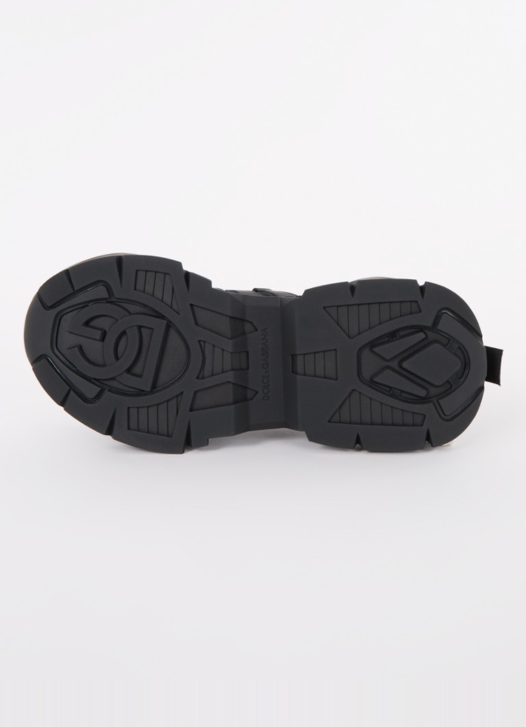 Dolce & Gabbana Airmaster sneaker with knitted upper and calfskin details
