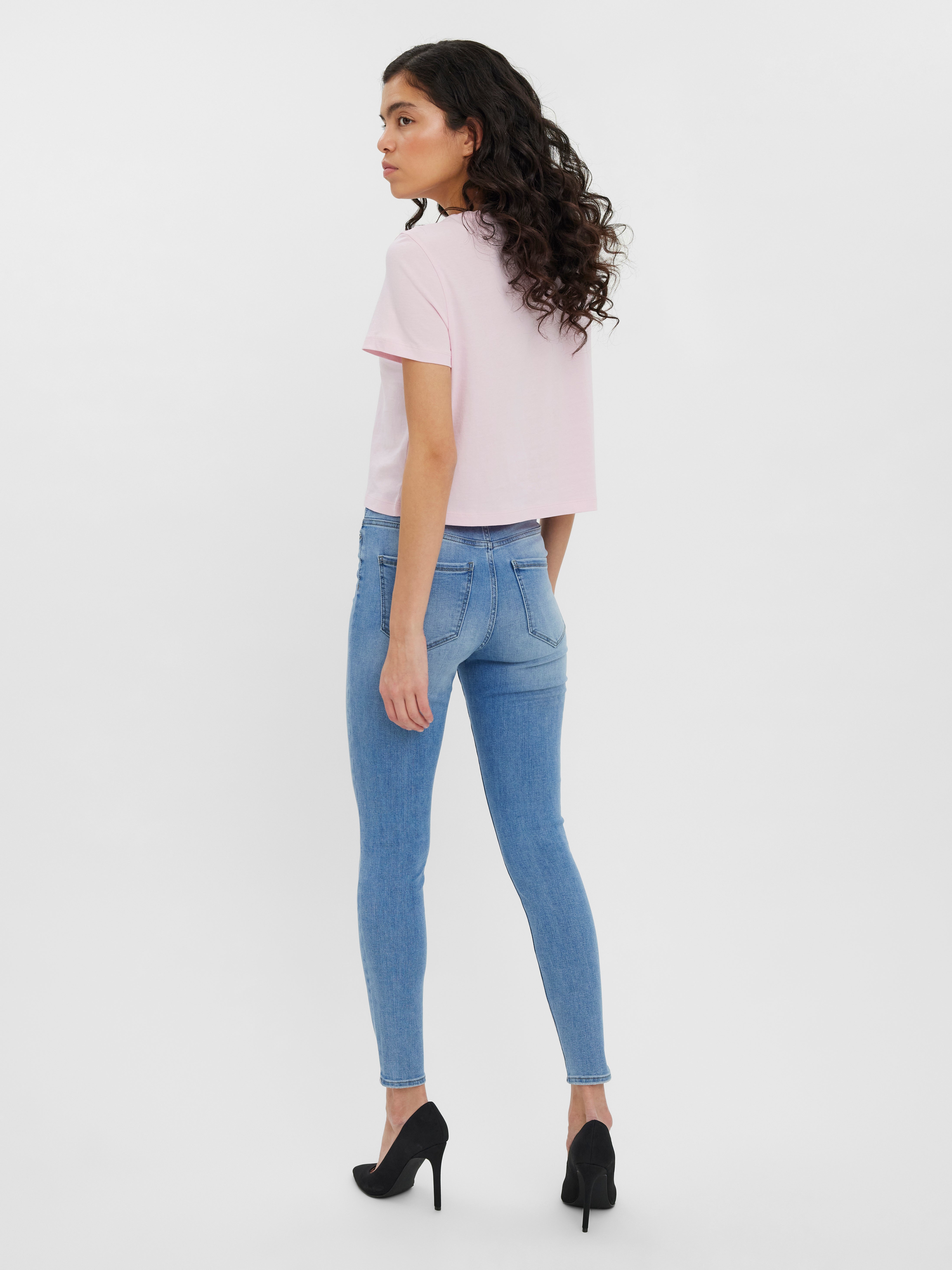 VMSOPHIA Hohe Taille Skinny Fit Jeans