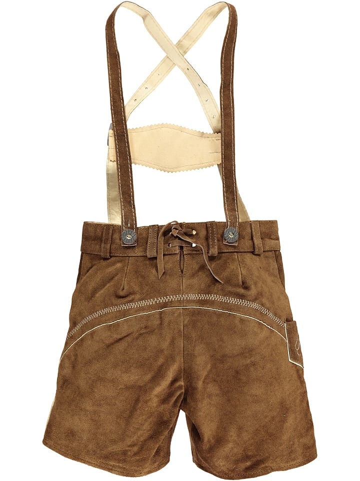 Isartrachten Lederhose in Braun günstig kaufen