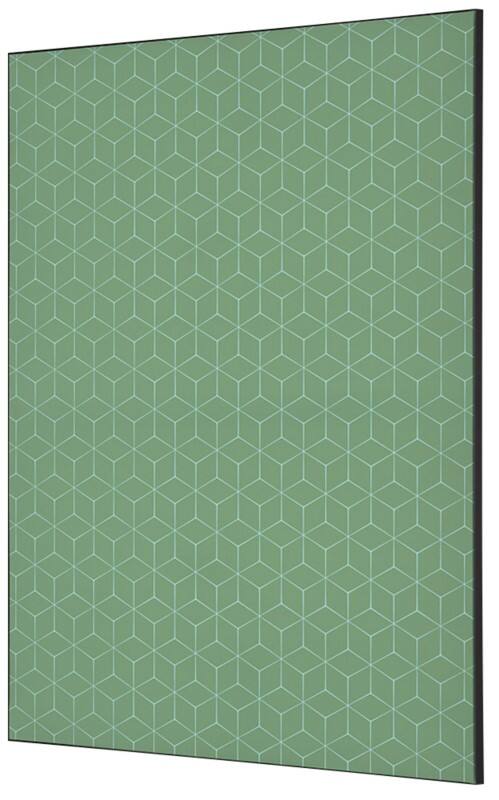 SHOWDOWN Textile Wanddekoration Hexagon Mehrfarbig Aluminium