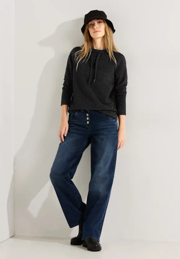 CECIL Pullover mit Glanzfasern