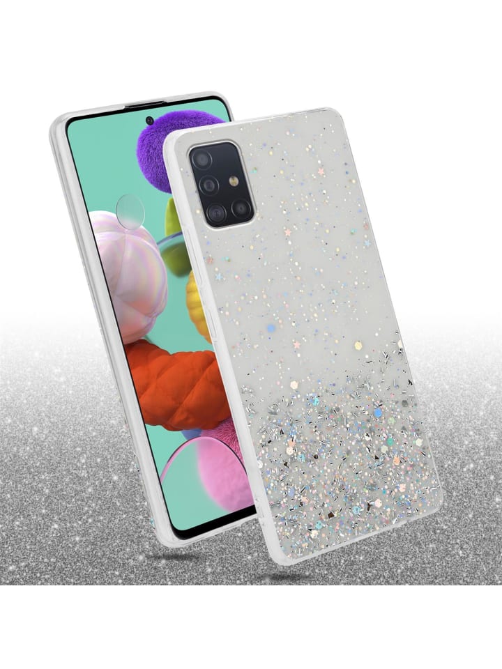 cadorabo Hülle für Samsung Galaxy A51 4G / M40s Glitter in Transparent mit Glitter günstig kaufen onesize