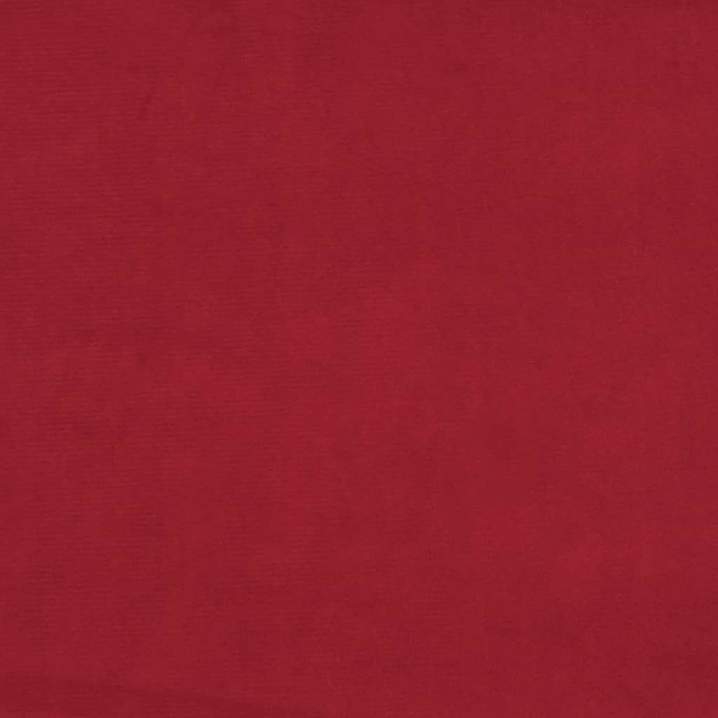 vidaXL Schaukelstuhl Schaukelstuhl Weinrot Samt (1 St)