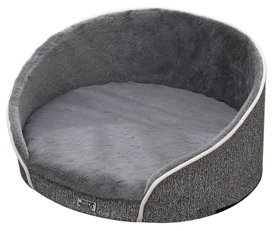 trends4cents DEAR DARLING DD-02GRM Orthopädischer Luxus Katzen- und Hundekorb Anthrazit Gr. M 60x60cm mit Memory Schaum