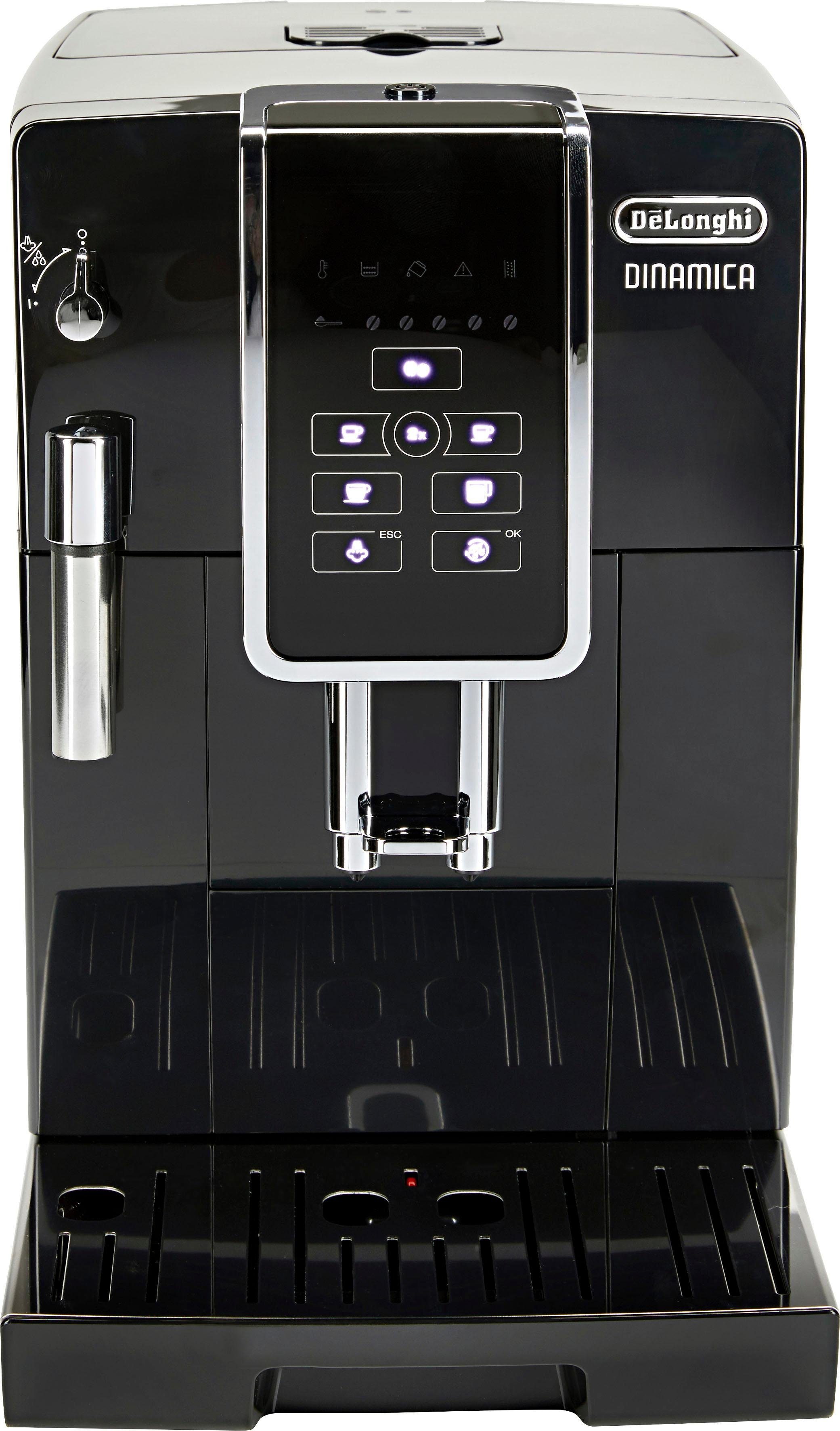 De'Longhi Kaffeevollautomat Dinamica ECAM 358.15.B, Sensor-Bedienfeld, inkl. Pflegeset im Wert von € 31,99 UVP