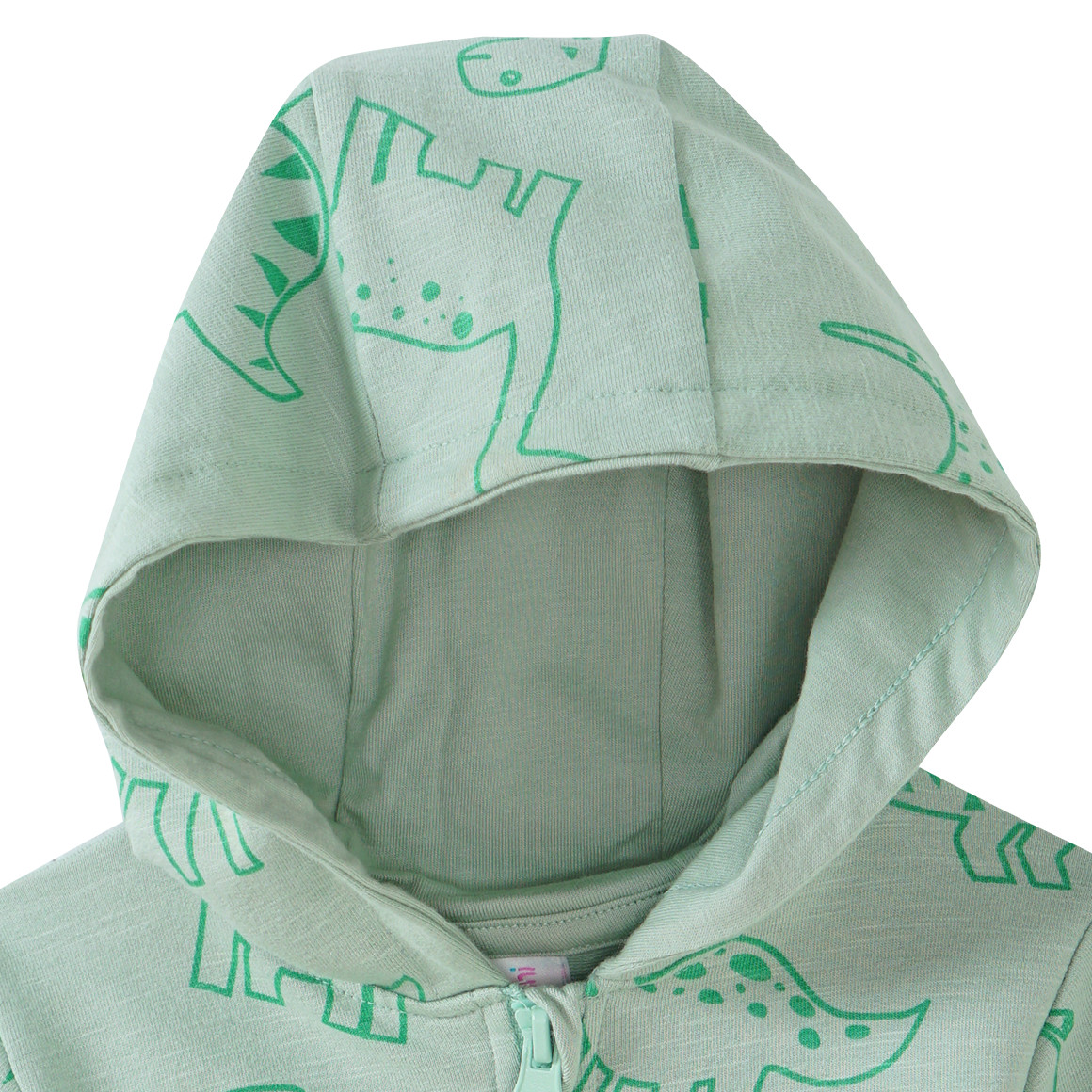 Baby Hoodie mit Dino-Prints
