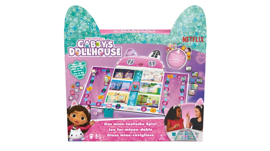Spin Master Games Gabby‘s Dollhouse Miau-tastisches Spiel