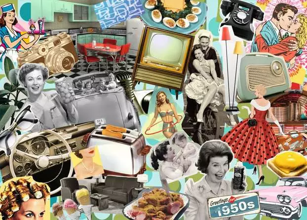 Puzzle 1000 Teile - Die 50er Jahre