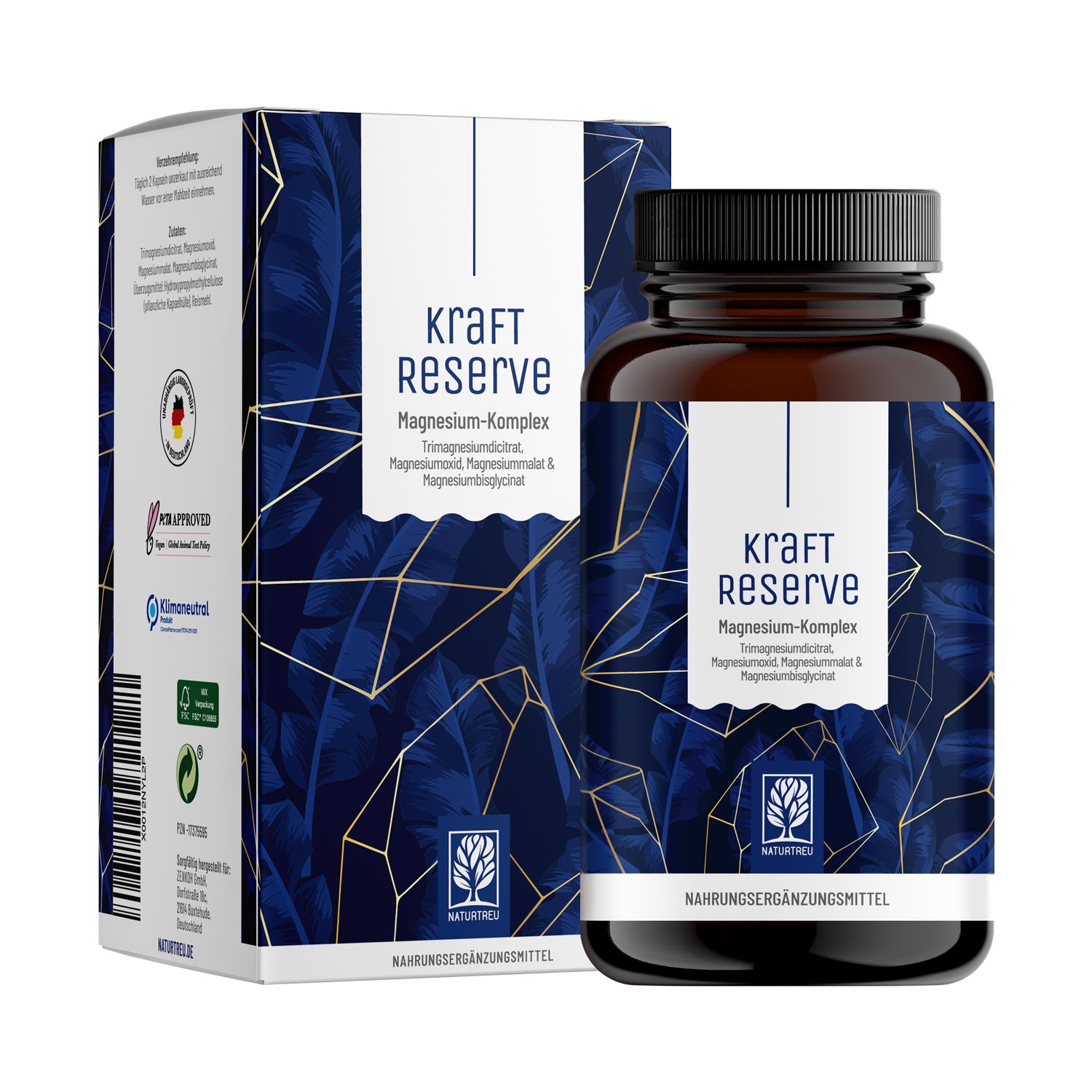 Magnesium Komplex hochdosiert - Kraftreserve - NATURTREU®
