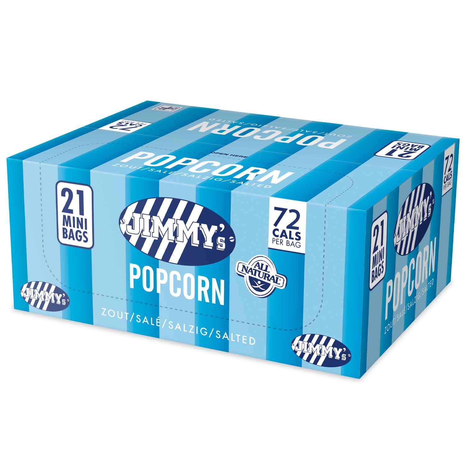 Jimmy's Popcorn Mini Bags Salted 21x17g