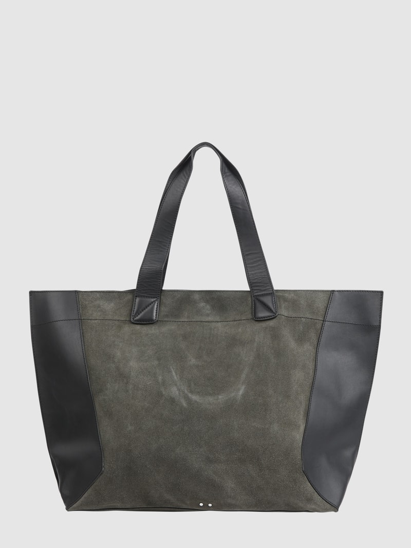 Hobo Bag aus Leder in dunkelgrau
