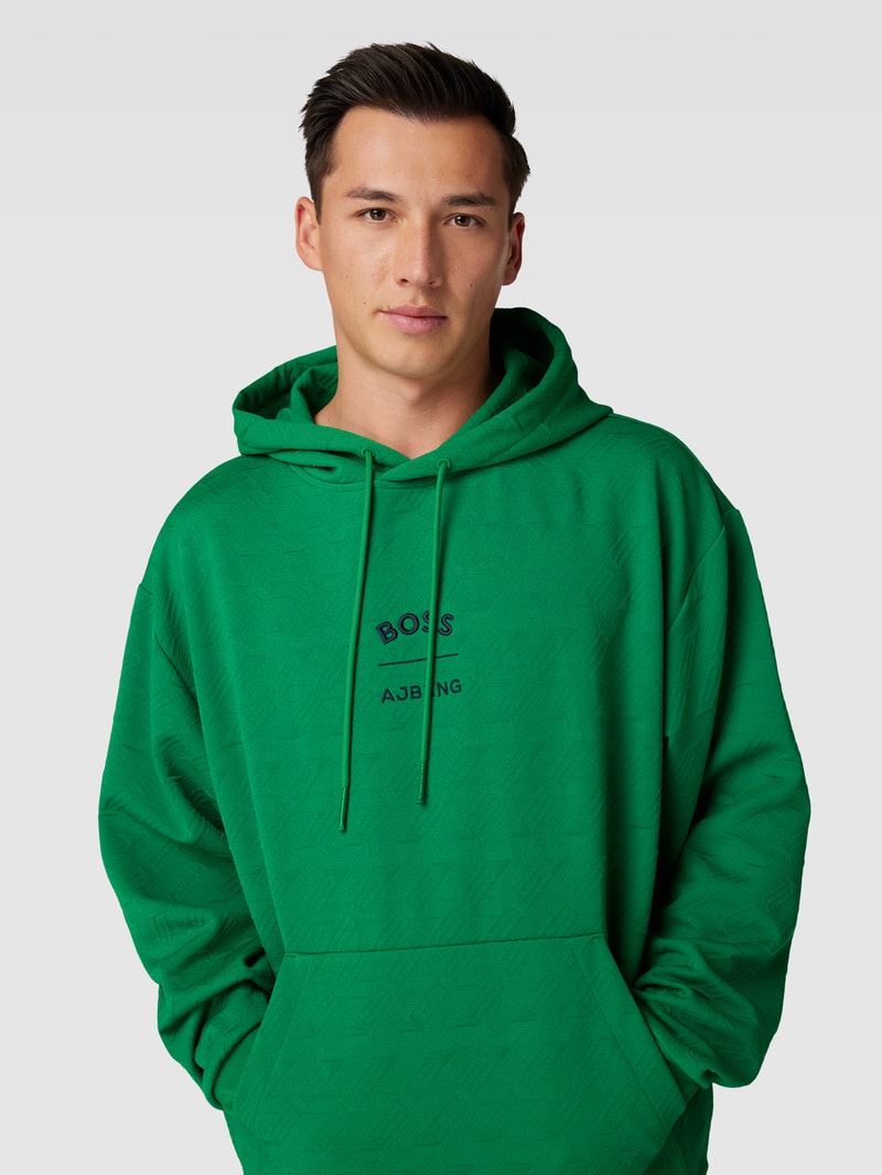 Hoodie mit Känguru-Tasche Modell 'Sly AJ' in hellgrün