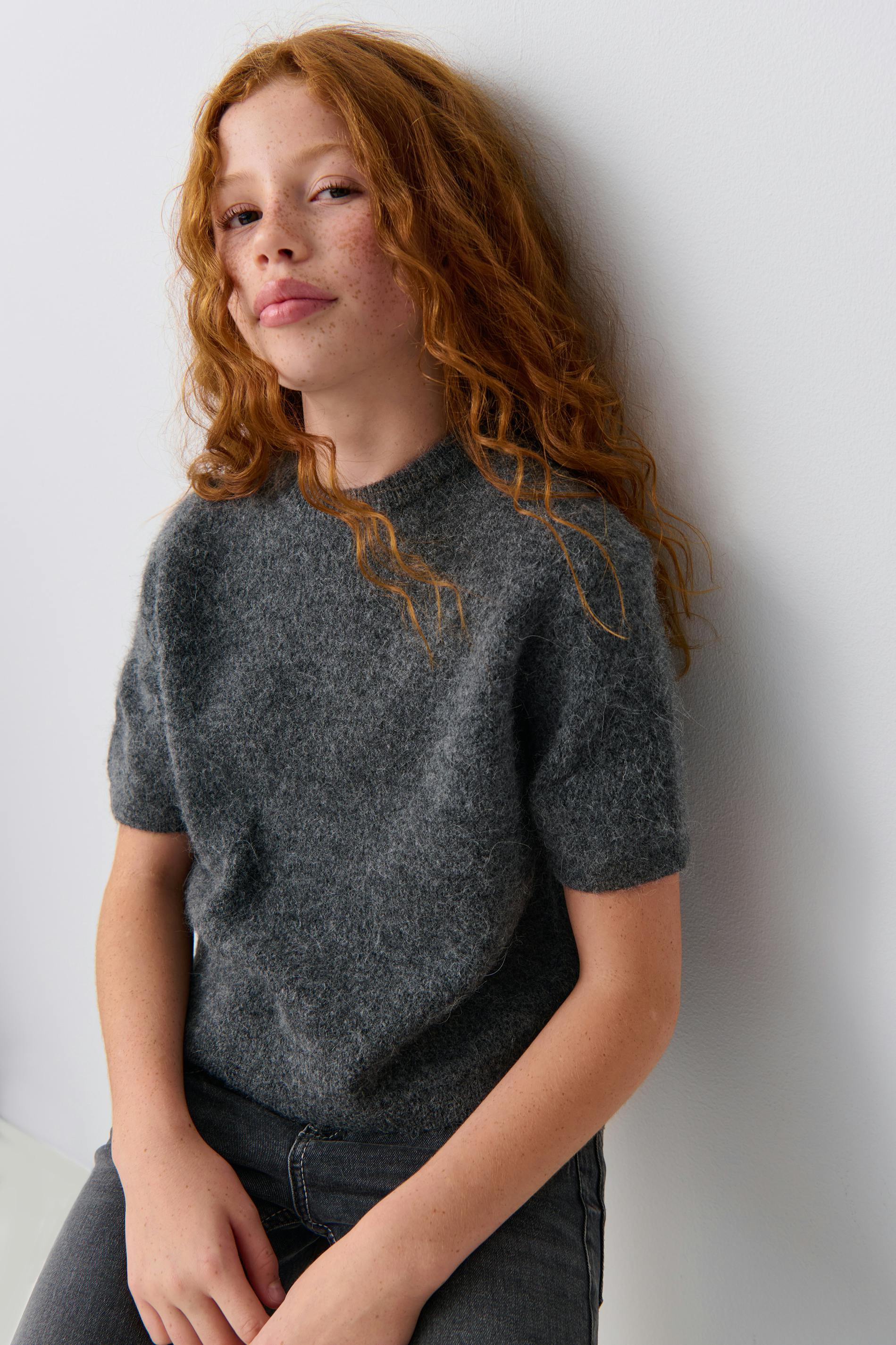 Y kn short sleeve top