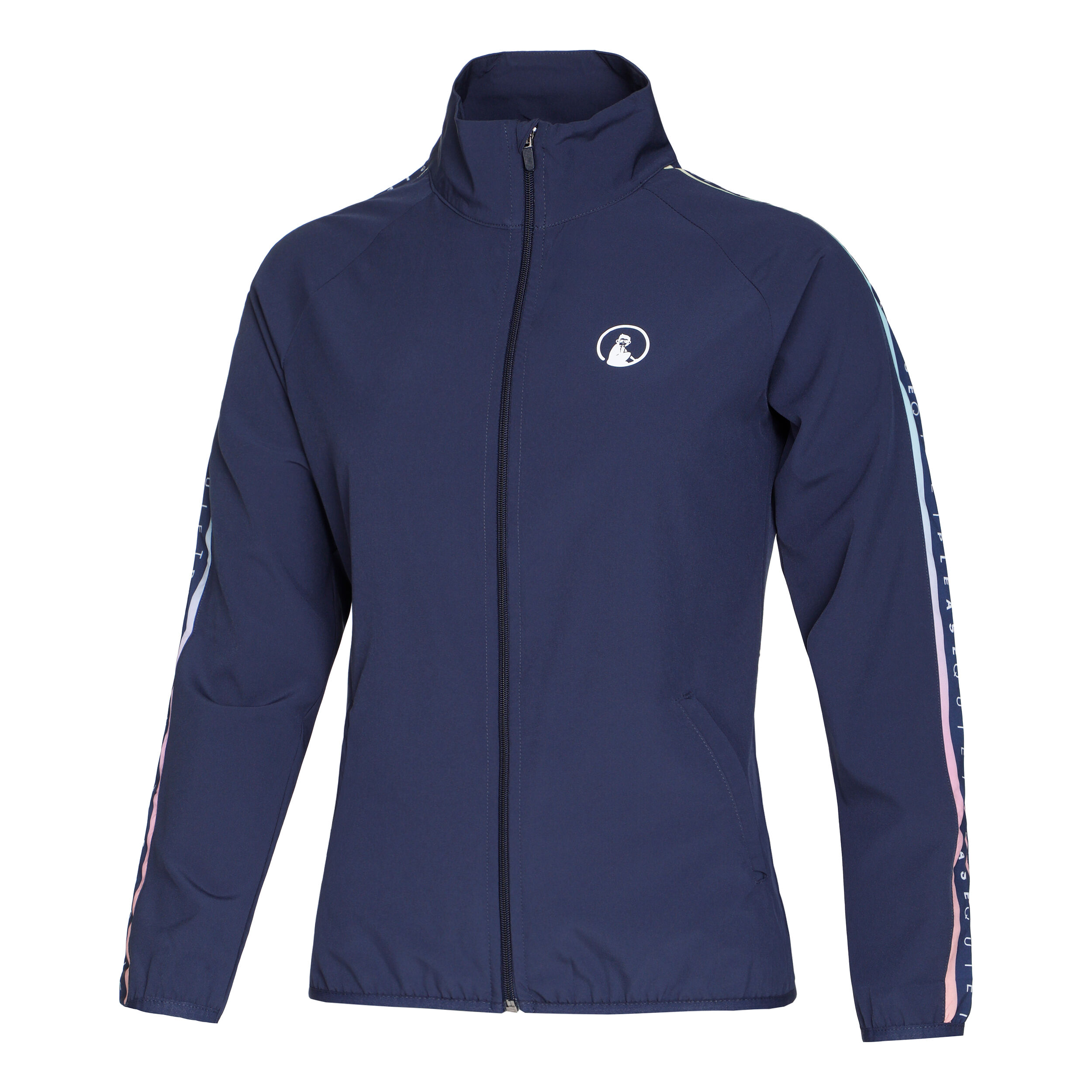 Rainbow Stroke Trainingsjacke Damen - Blau, Mehrfarbig